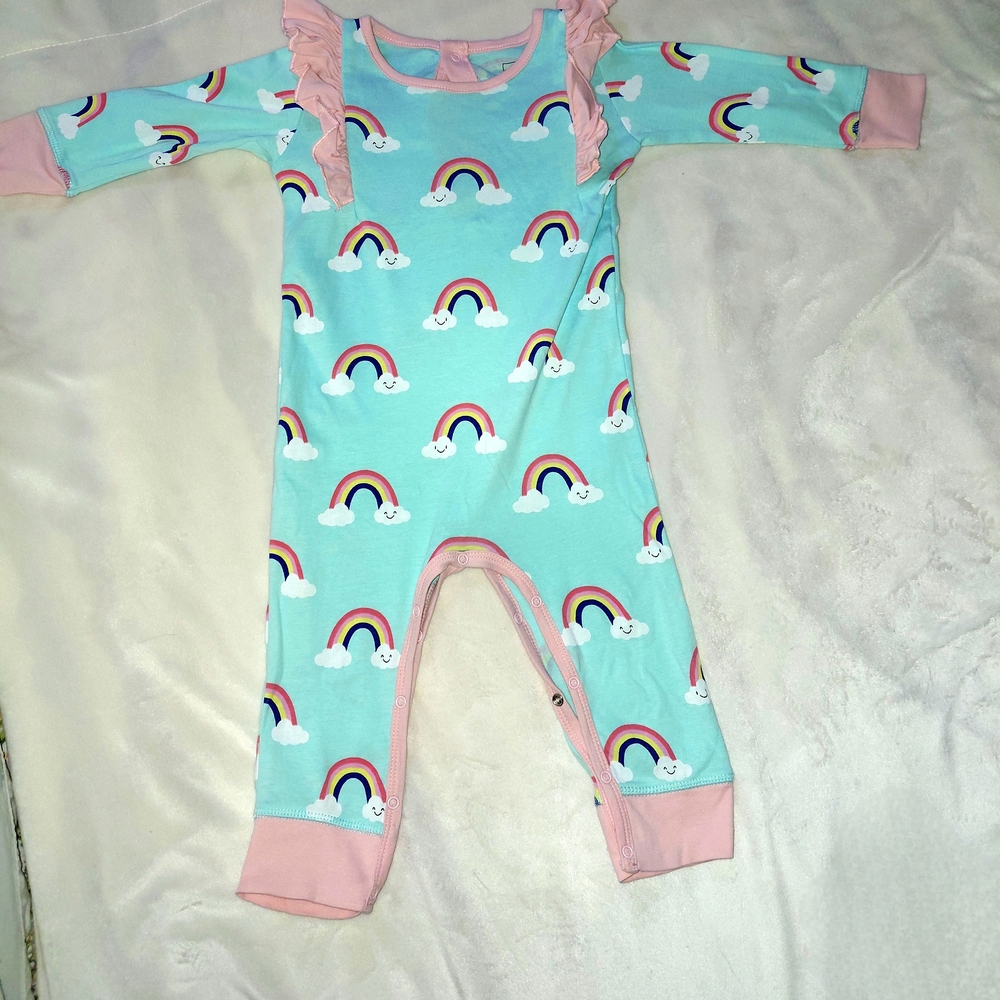 Paris Hilton One Piece Rainbow Dreams Romper 18 Months (Runs Sm)